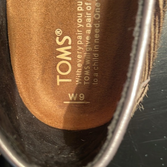 TOMS Women's Zebra Print Slip-On Shoes Size 9 W - Picture 3 of 6